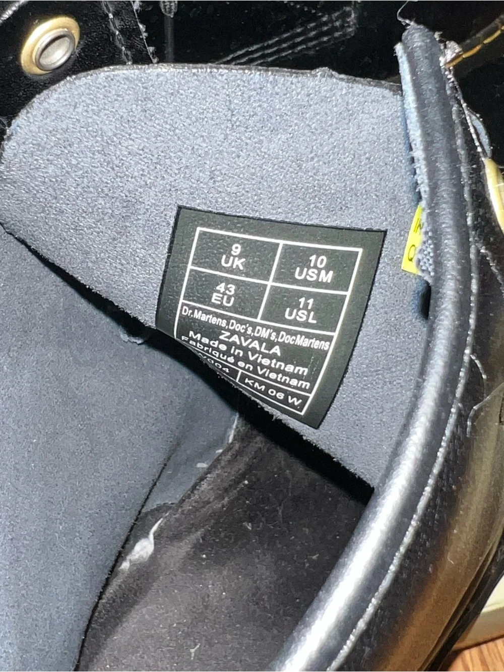 Dr. Martens Black Leather Lace-Up Combat Boots